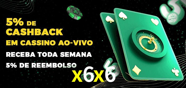 Promoções do cassino ao Vivo x6x6
